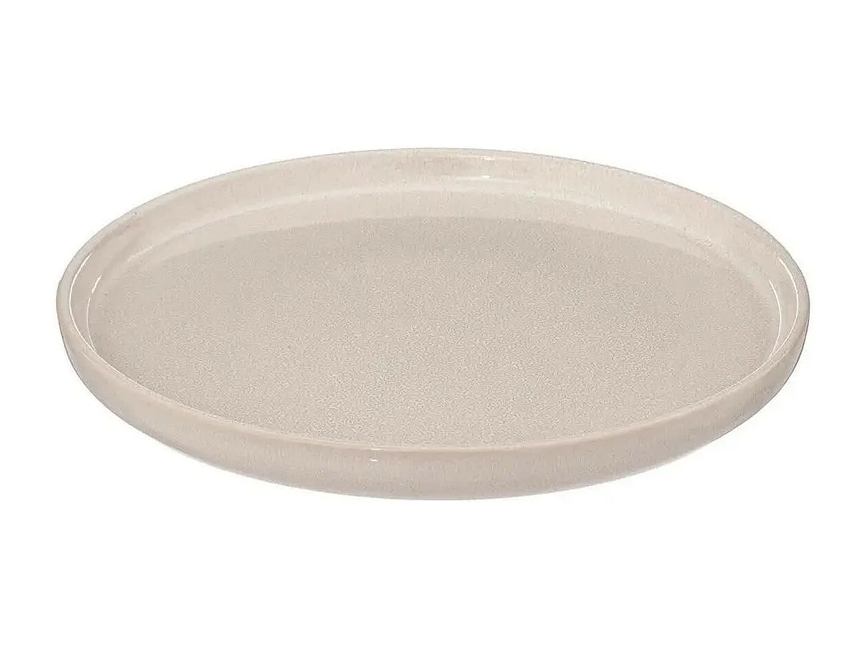 Lot de 6 Assiettes à Dessert "Terre Inconnue" 21cm Beige