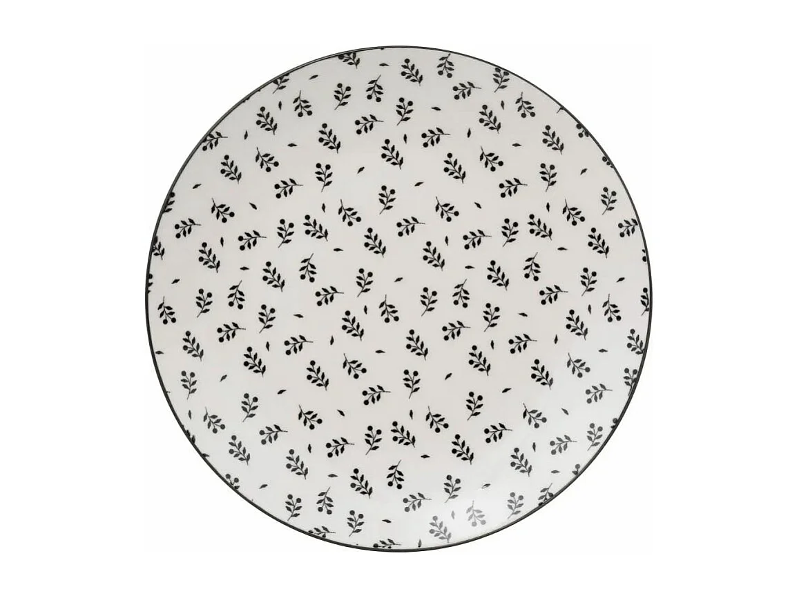 Lot de 6 Assiettes à Dessert "Iris" 19cm Beige