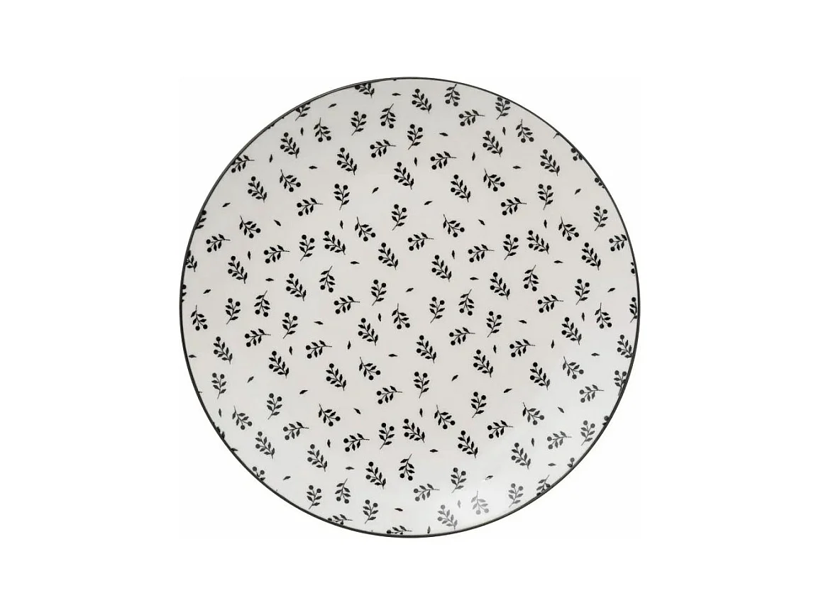 Lot de 6 Assiettes à Dessert "Iris" 19cm Beige