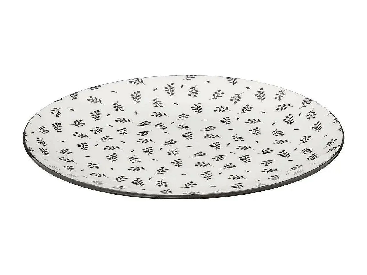 Lot de 6 Assiettes à Dessert "Iris" 19cm Beige