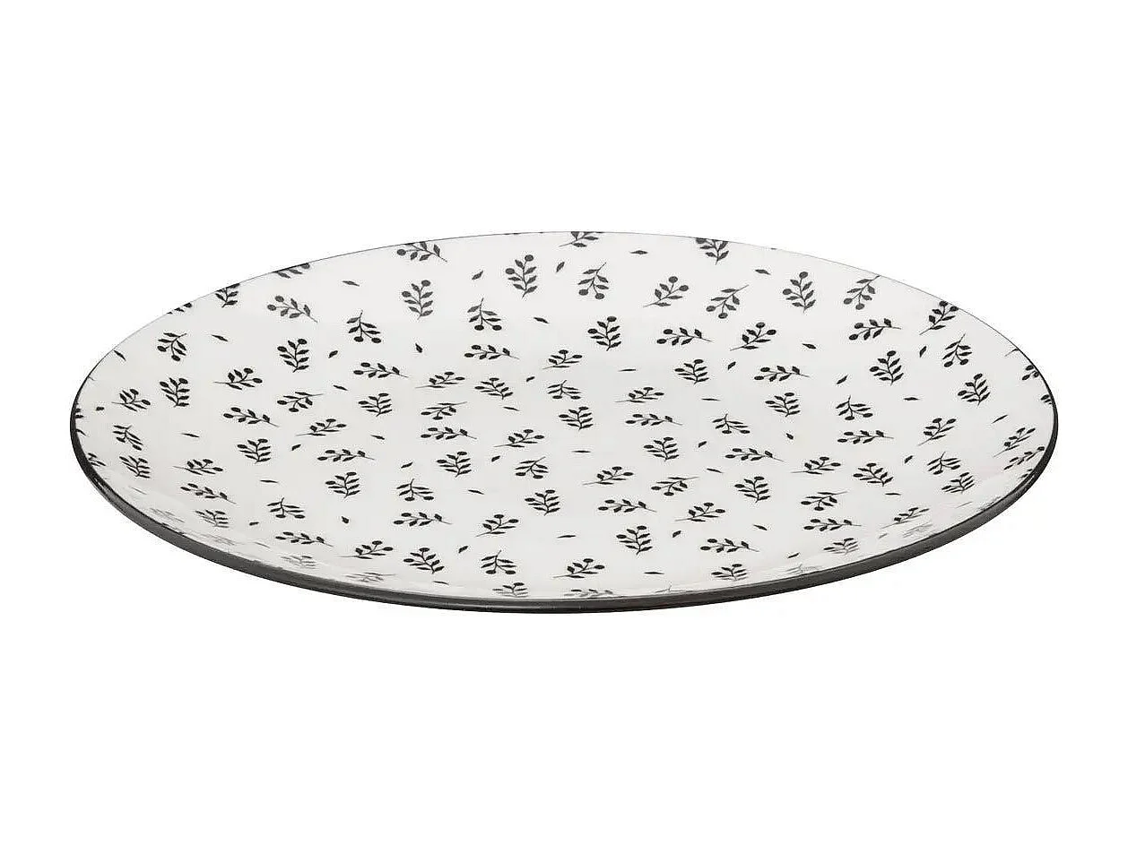 Lot de 6 Assiettes à Dessert "Iris" 19cm Beige