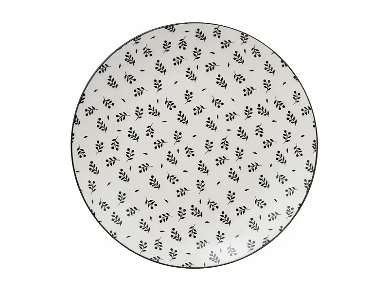 Lot de 6 Assiettes à Dessert "Iris" 19cm Beige