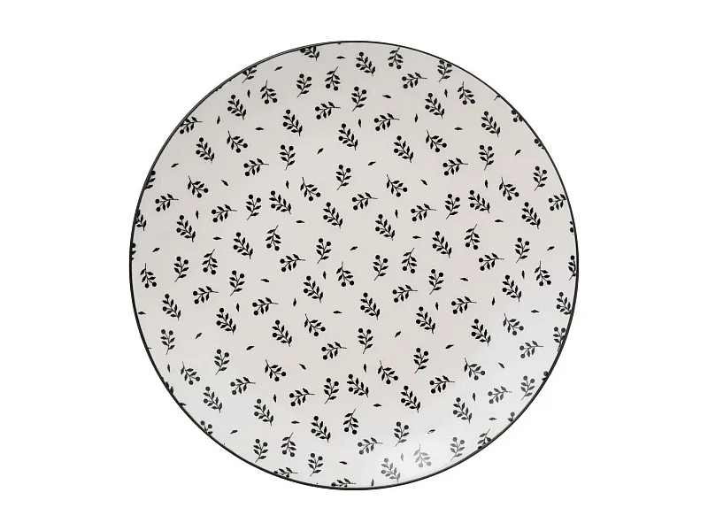 Lot de 6 Assiettes à Dessert "Iris" 19cm Beige