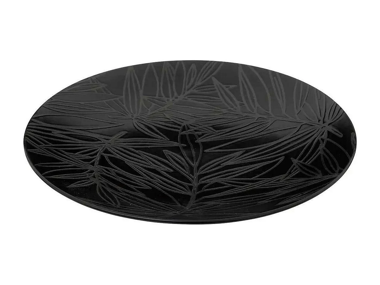 Lot de 6 Assiettes à Dessert "Vegy" 21cm Noir