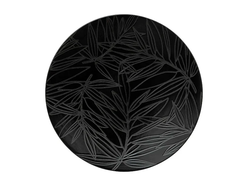 Lot de 6 Assiettes à Dessert "Vegy" 21cm Noir