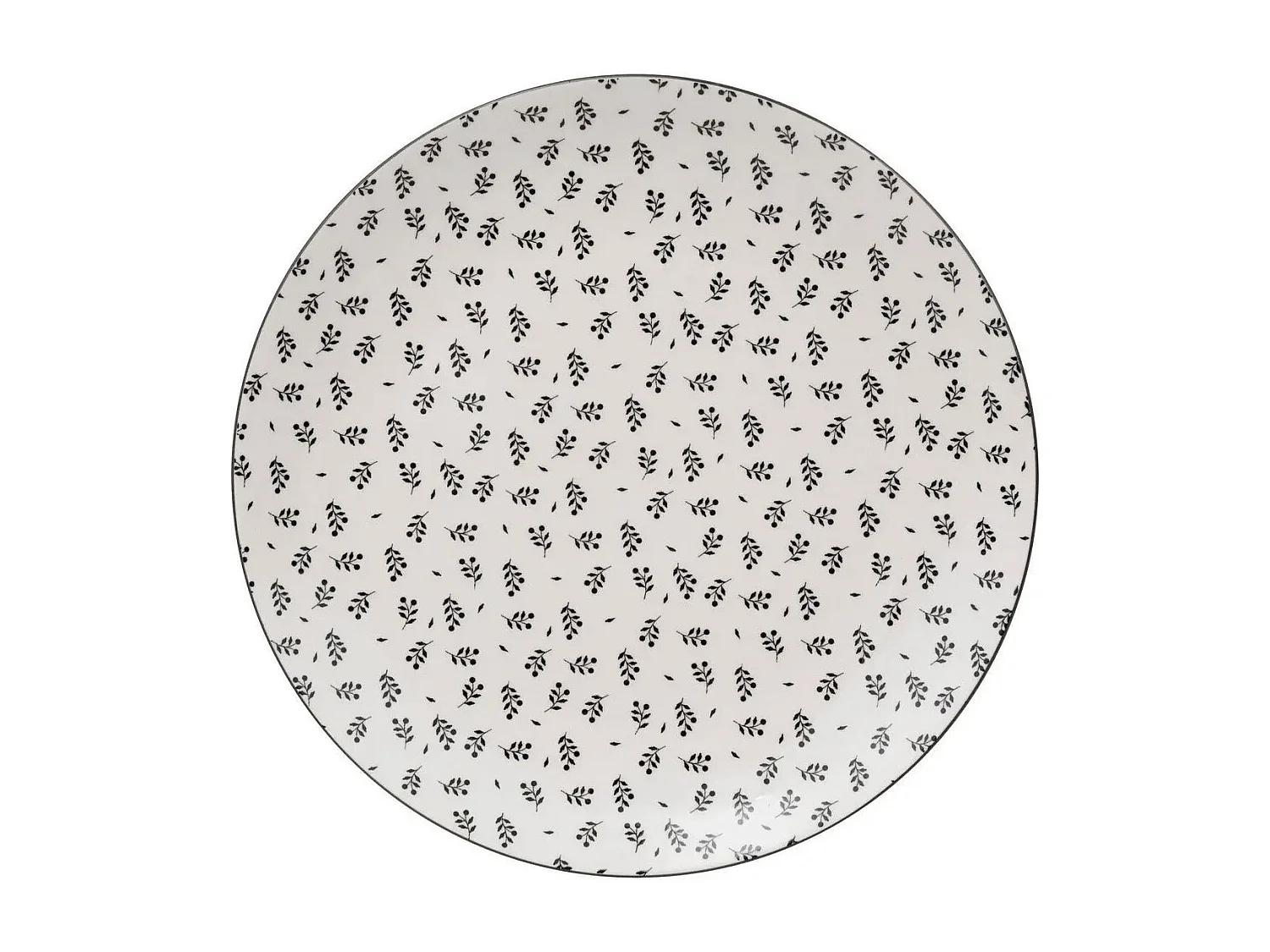 Lot de 6 Assiettes Plates "Iris" 26cm Beige