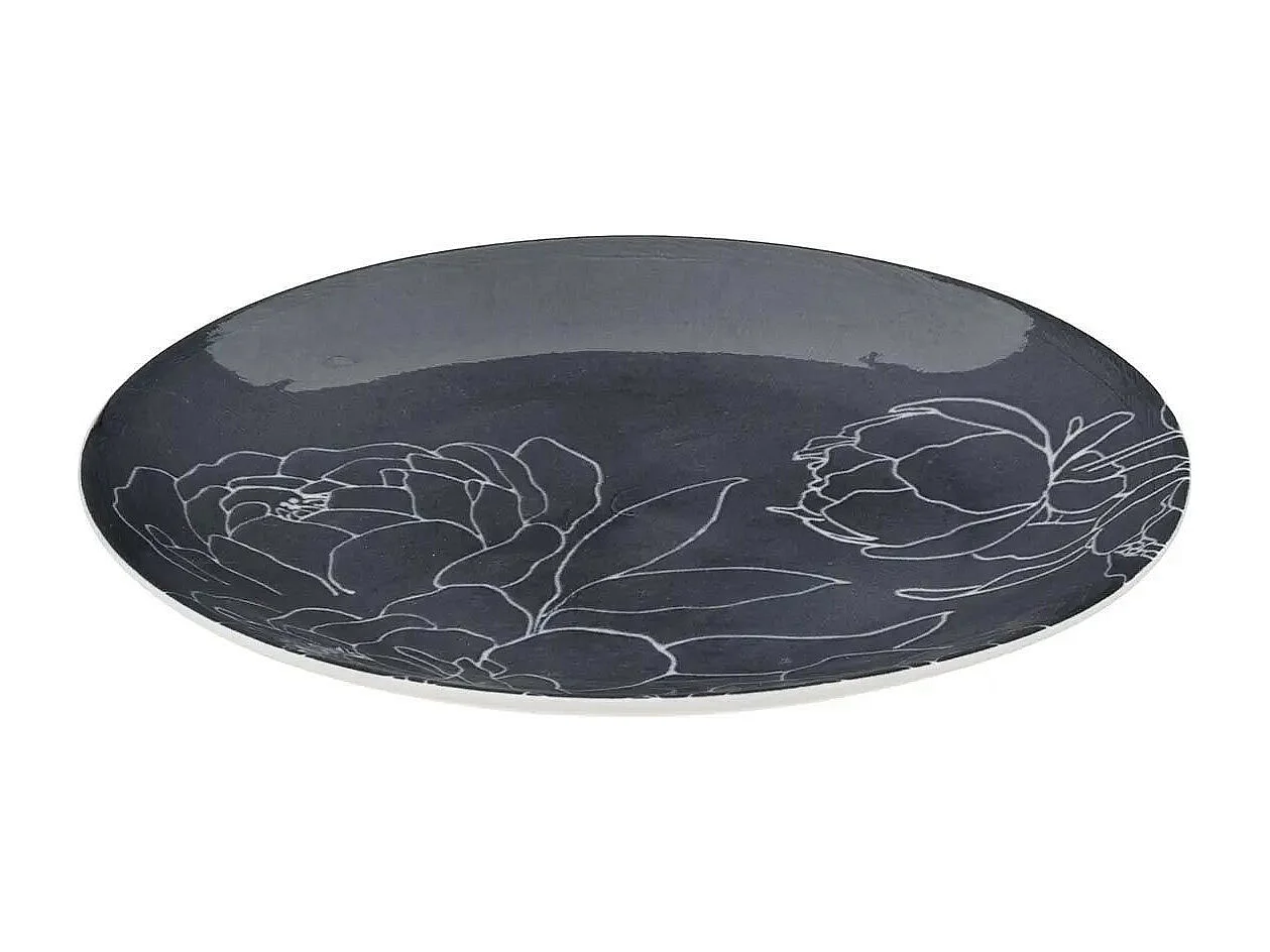 Lot de 6 Assiettes à Dessert "Thea" 19cm Bleu