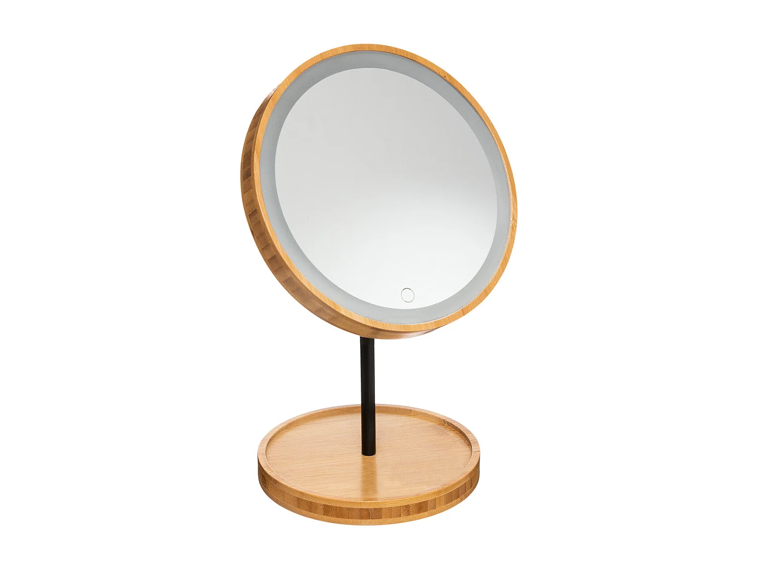 Miroir de Salle de Bain "Led Bambou" 31cm Naturel