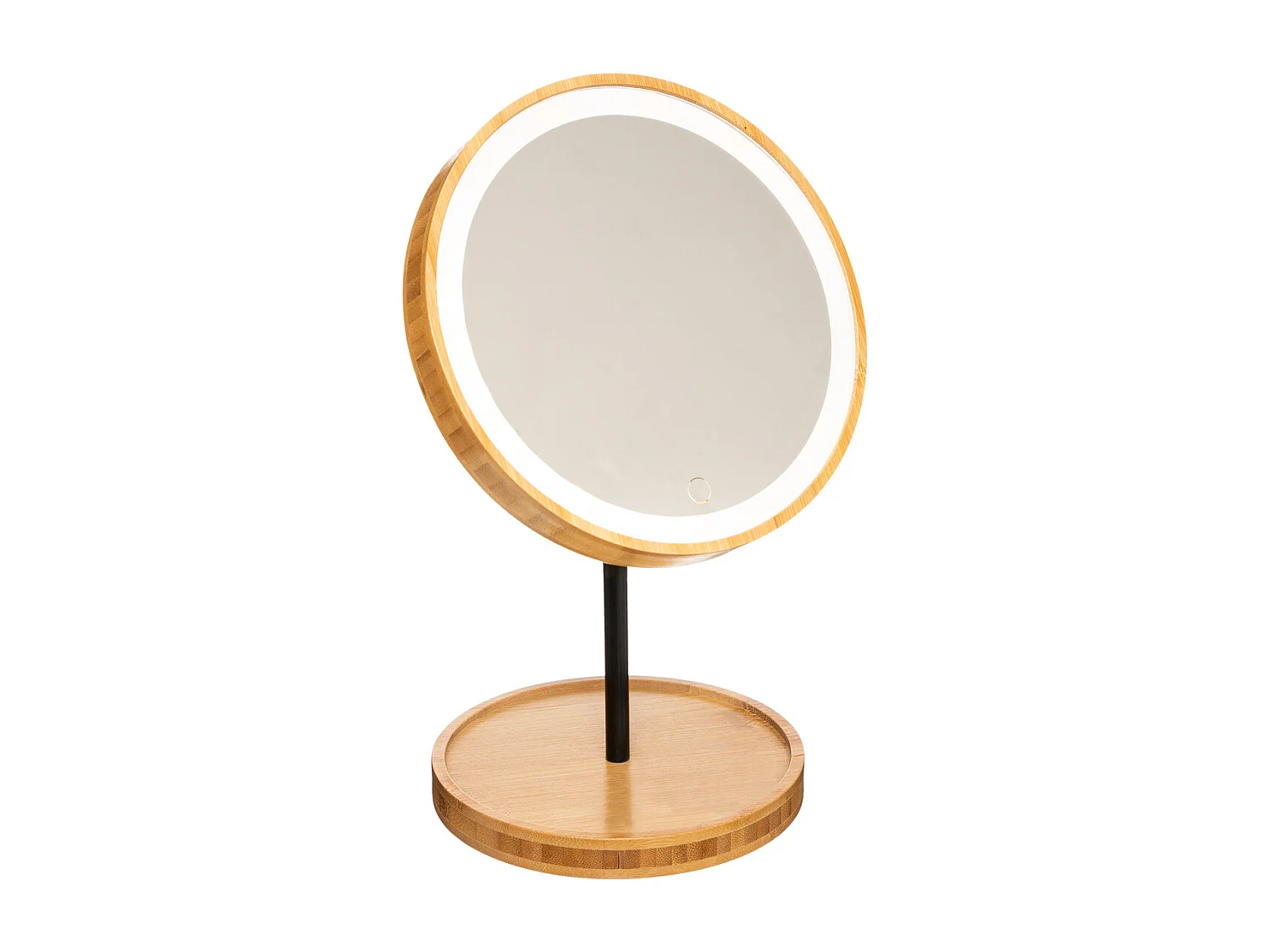 Miroir de Salle de Bain "Led Bambou" 31cm Naturel