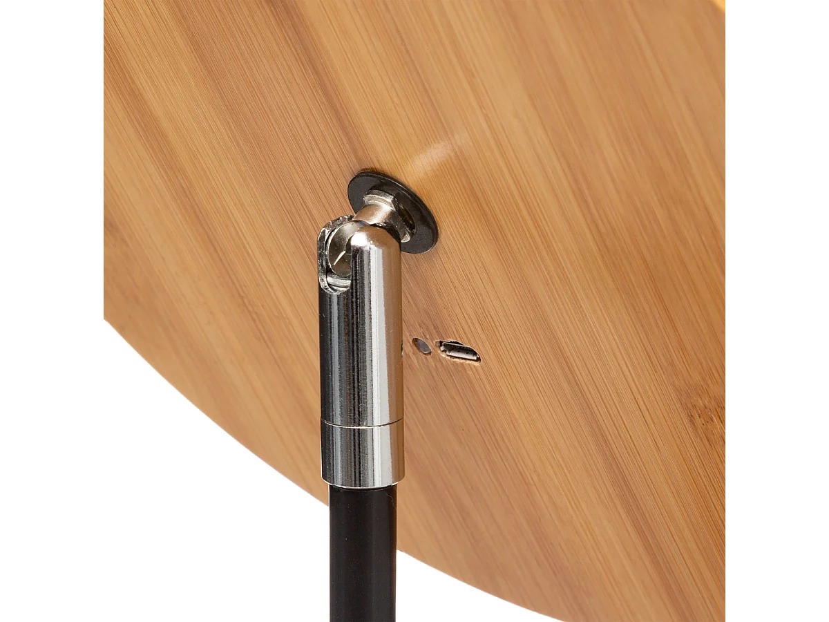 Miroir de Salle de Bain "Led Bambou" 31cm Naturel