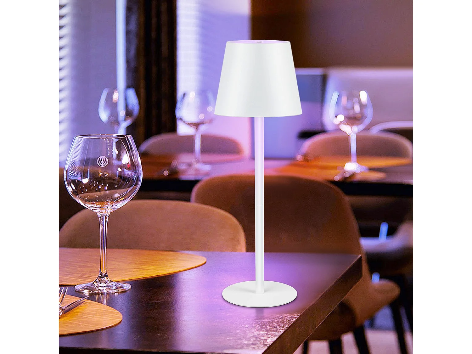 2er Set RGB LED Draht Tischleuchten Dimmbar IP54 USB