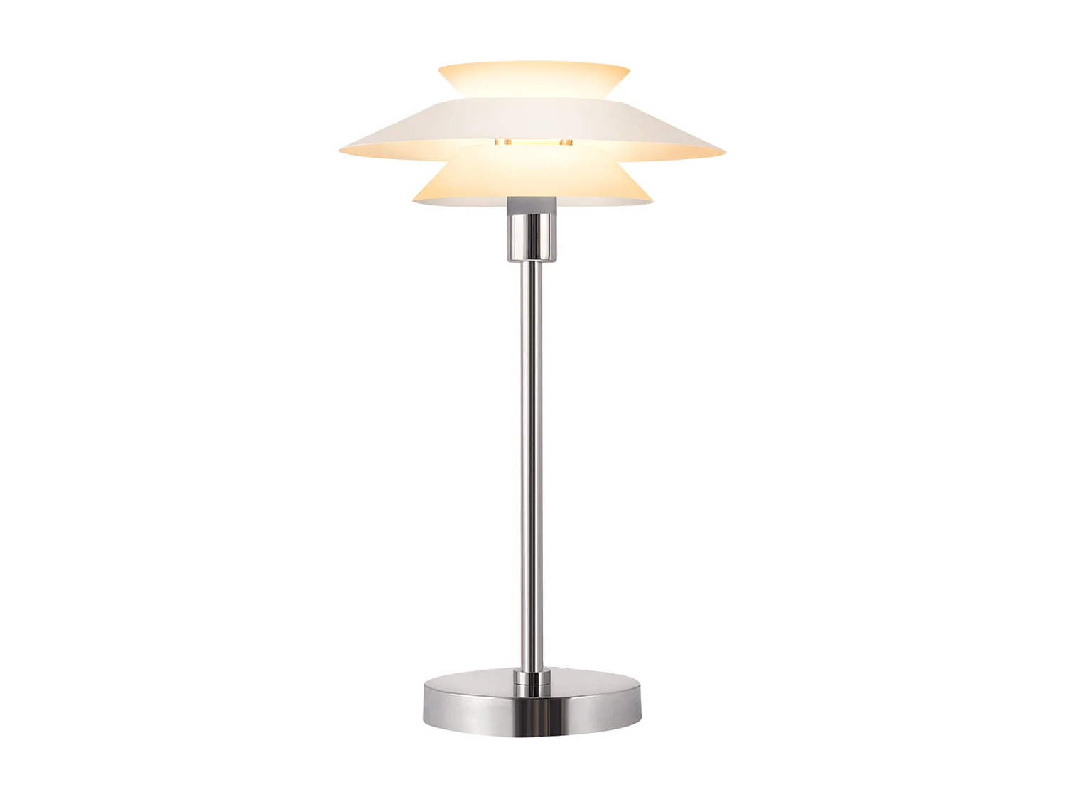 NETTLIFE Lampe de table pour salon - Design moderne blanc, lampe de chevet vintage E14 avec 1 lumière  - Sans ampoule (Max. 40W).