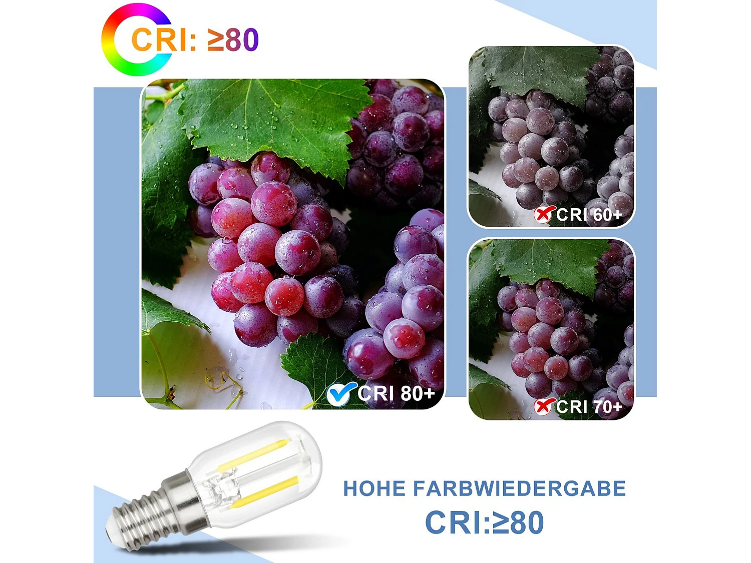 NETTLIFE Set van 4 LED - peertjes E14 warm wit: retro - lampen T22 2W in Edison - houder 2700K energiebesparend.