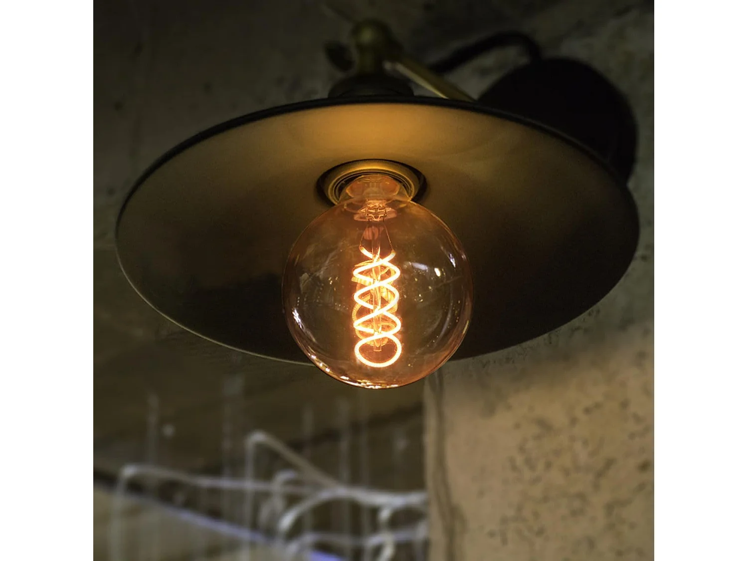 NETTLIFE Lot de 1 ampoules LED E27 ampoule G95 vintage blanc chaud 4W 2200K Edison ampoule rétro à filament lampe à économie d'énergie pour maison