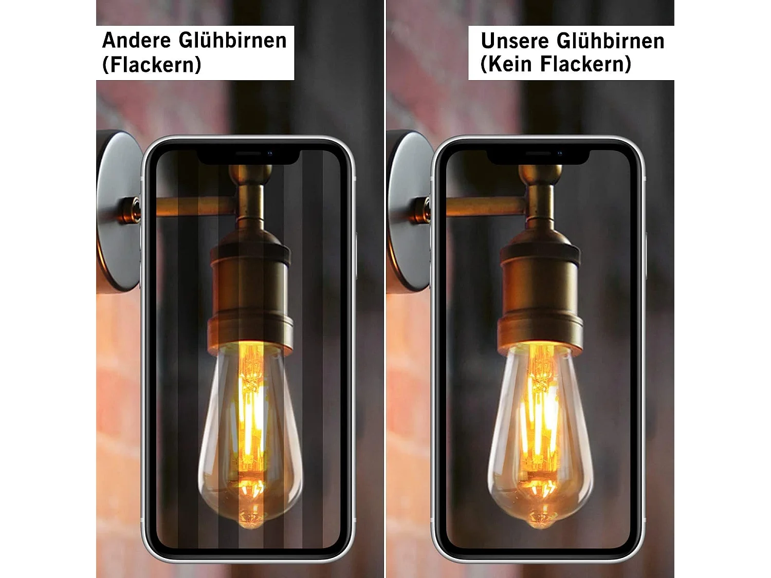 NETTLIFE 6er-Pack E27 LED-Lampen, Warmweiß, Retro-Edison-Glühbirnen, 2200 K, ST64, antike Lampe, energiesparend, 4 W, industriell, dekorativ für