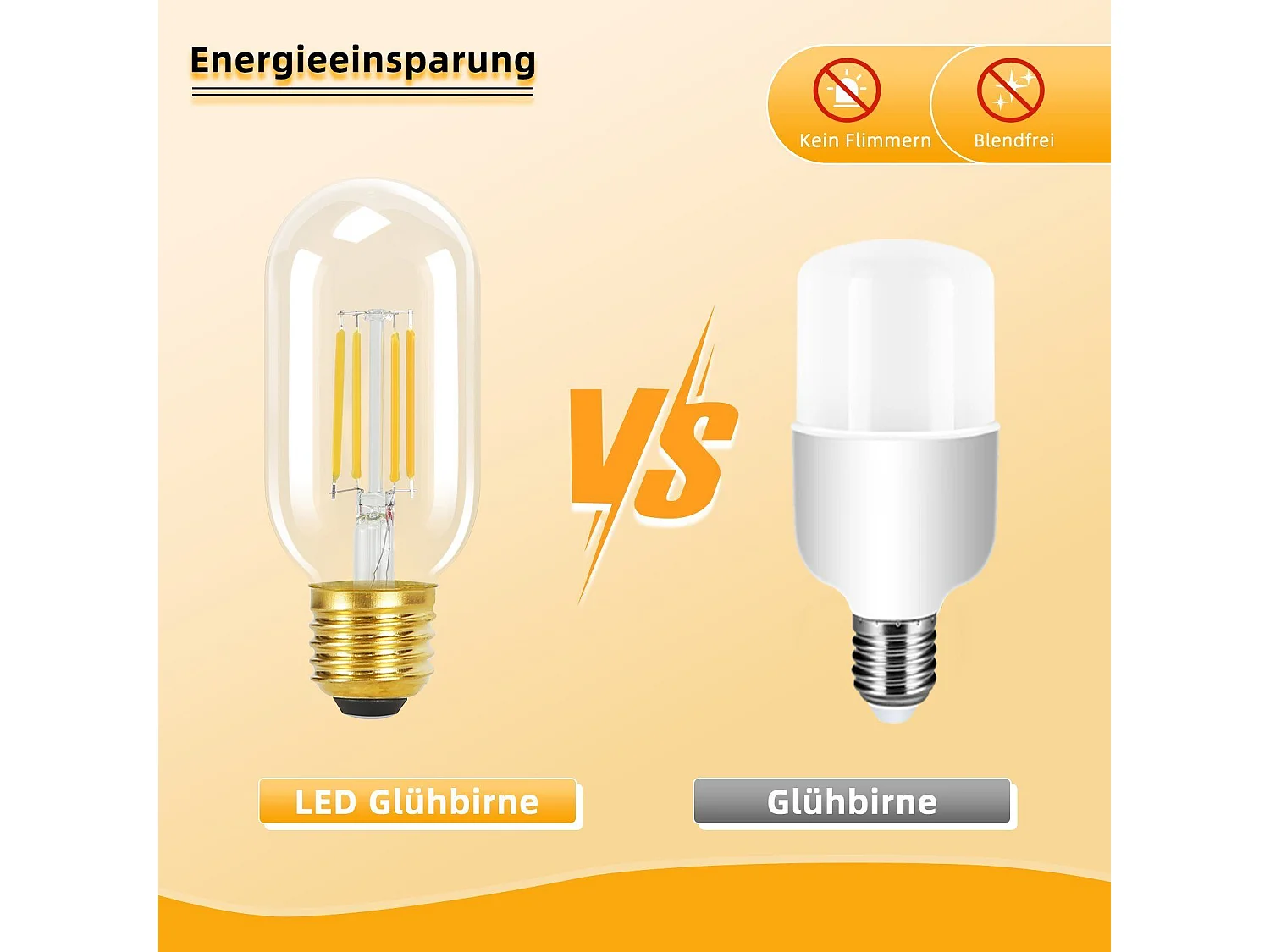 NETTLIFE 4er-Pack E27-LED-Lampen, warmweiß, Vintage-LED-Lampen, T45, 4 W, 2700 K, Energiesparlampe, Retro-Stil, Edison-Glühfaden, Glas