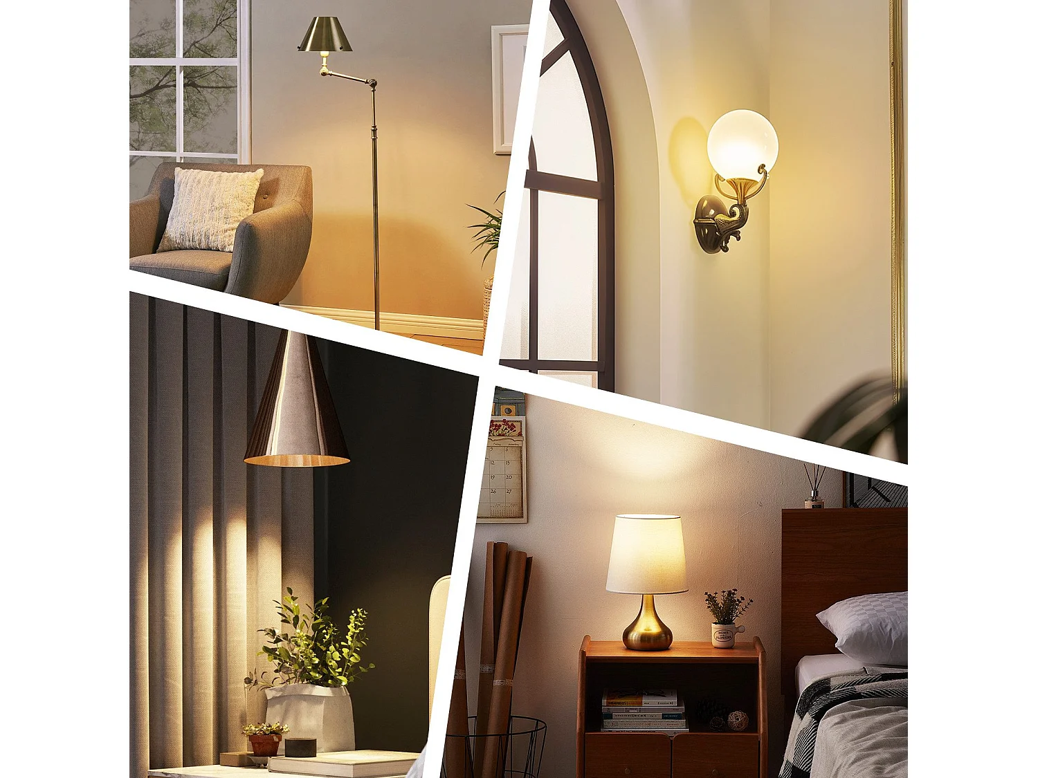 SET NETTLIFE de 6 bombillas LED E27 de color blanco cálido - 5 W, 3000 K, bombilla de color blanco cálido, lámpara eficiente energéticamente, sin parpadeo.