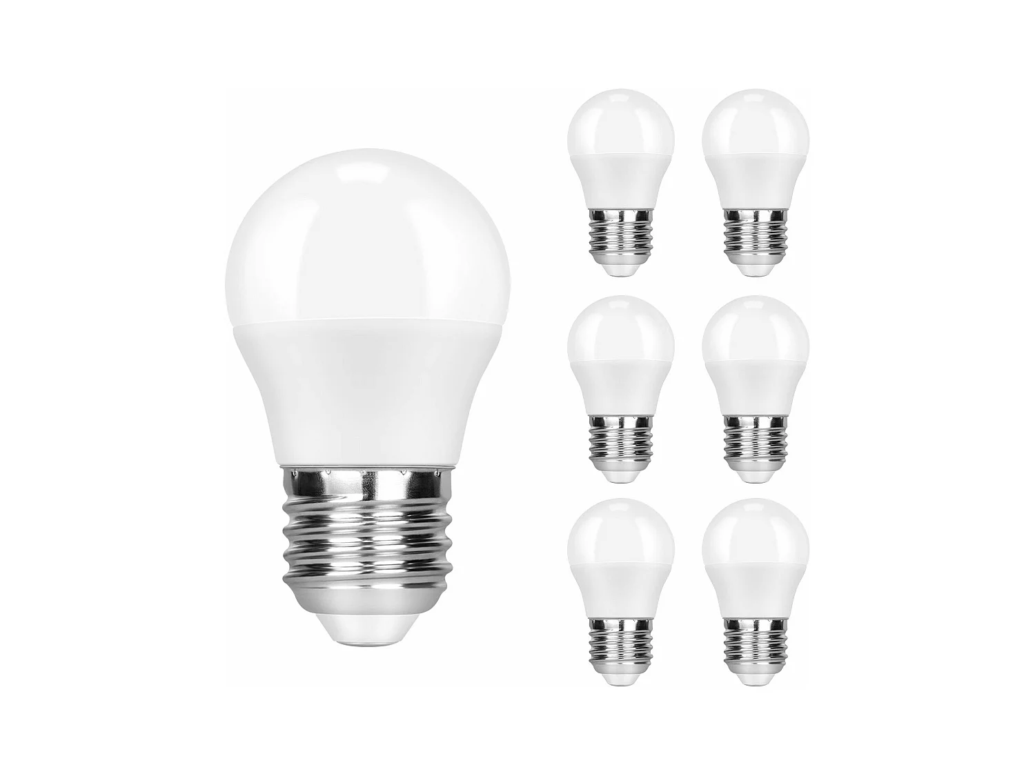 NETTLIFE Lot de 6 ampoules LED E27 blanc chaud – 5 W ， 3000 K, ampoule blanche chaude, lampe à économie d'énergie, sans scintillement