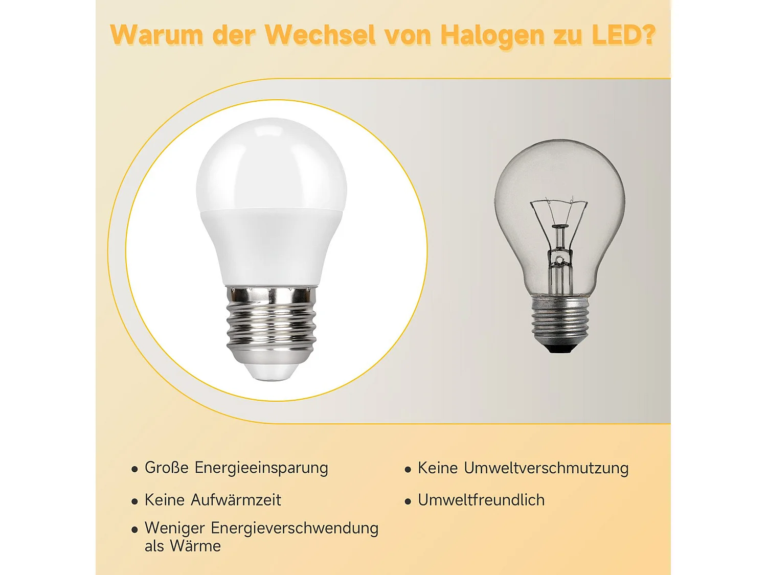 NETTLIFE Lot de 6 ampoules LED E27 blanc chaud – 5 W ， 3000 K, ampoule blanche chaude, lampe à économie d'énergie, sans scintillement