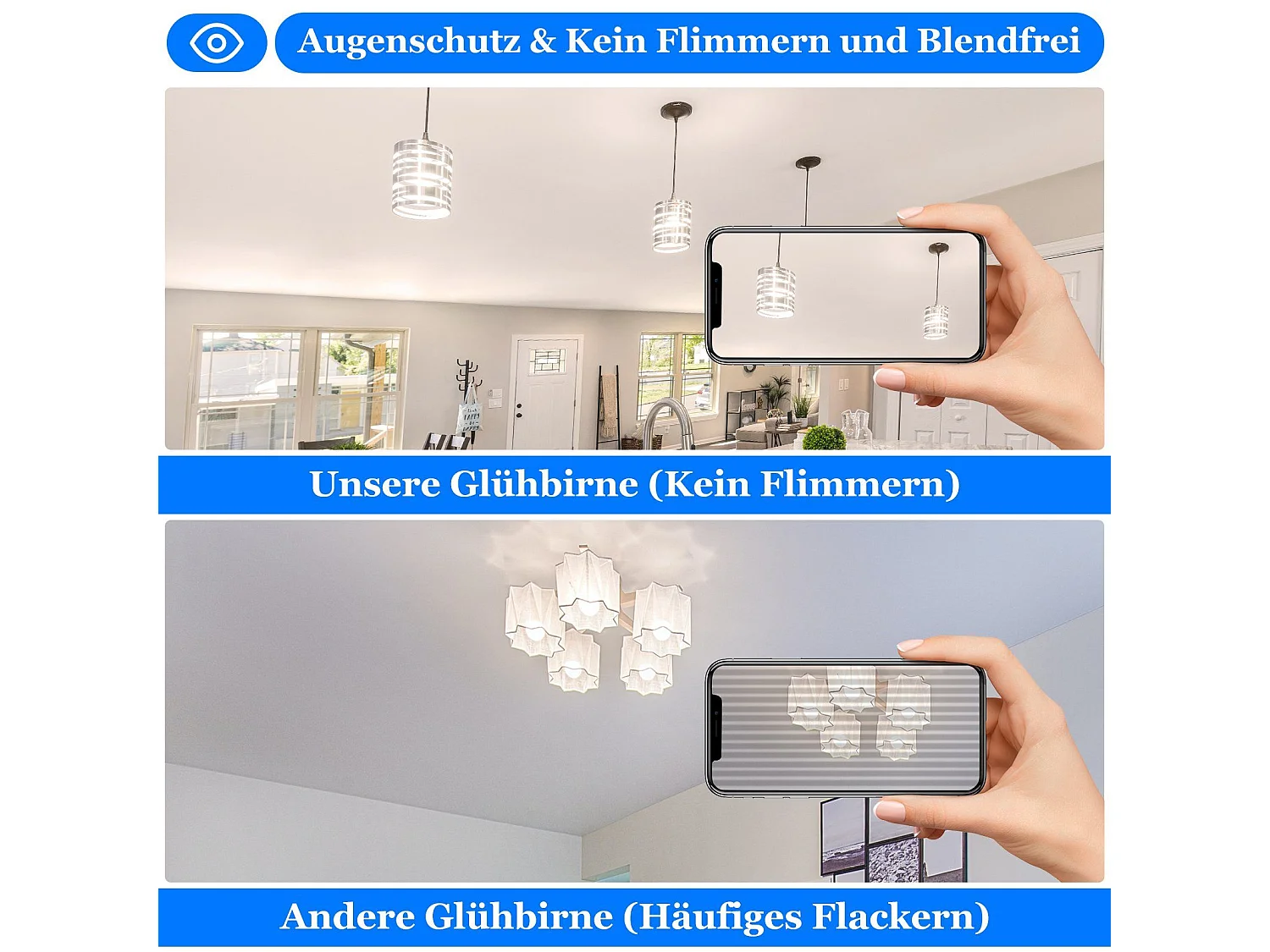 NETTLIFE Set van 6 E27 - LED - lampen: ouderwetse A60 Edison - lamp van 4W, 2700K warm wit met retro draad, energiebesparend voor huis, niet dimbaar