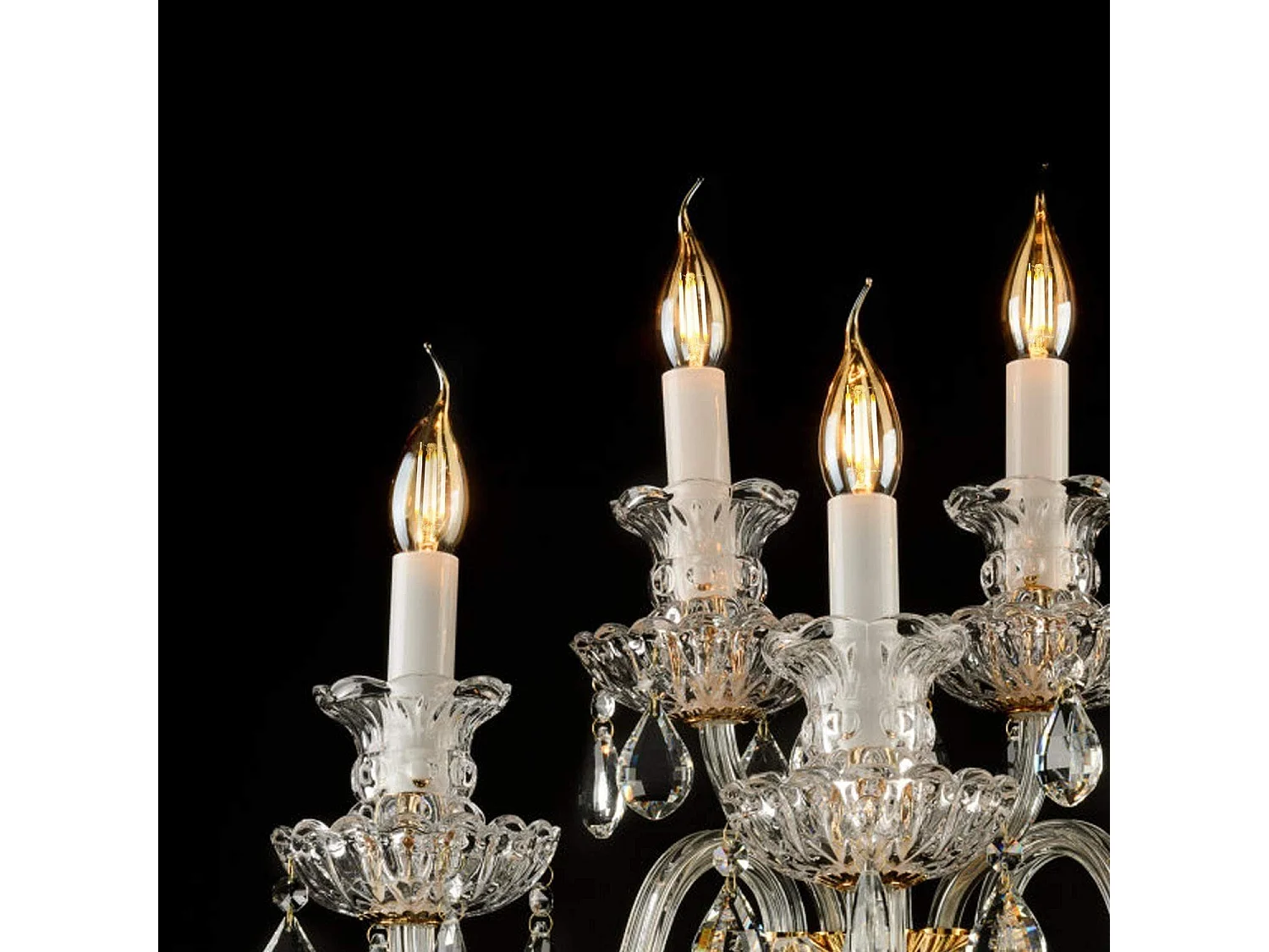 NETTLIFE Lot de 6 ampoules LED E14 4W blanc 2700K lampe bougie chaud filament rétro Edison vintage économie d'énergie en verre - non dimmable