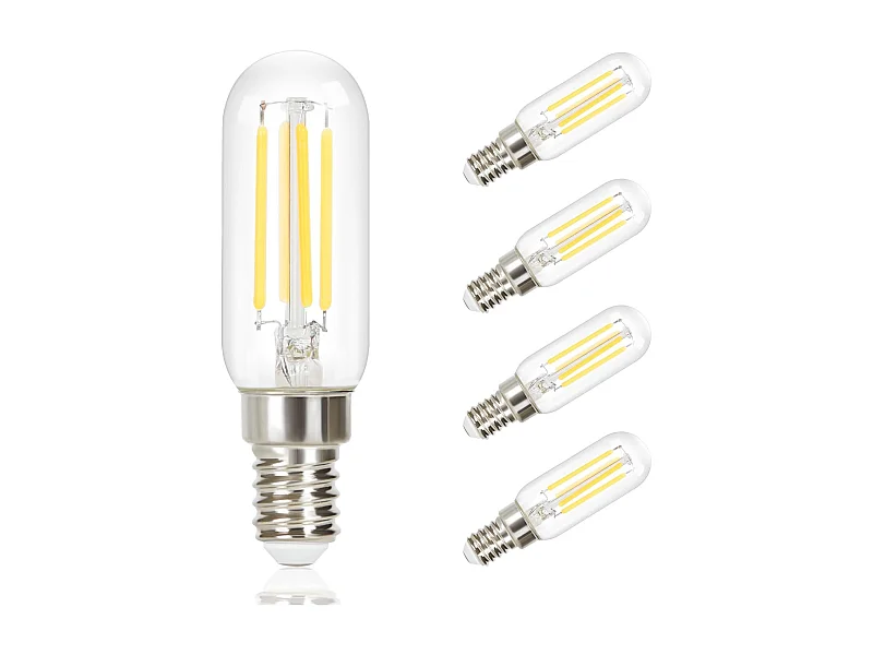 4er Set LED Leuchtmittel E14 Vintage Lampe T25 Warmweiß 2700k 4w Warmweiß