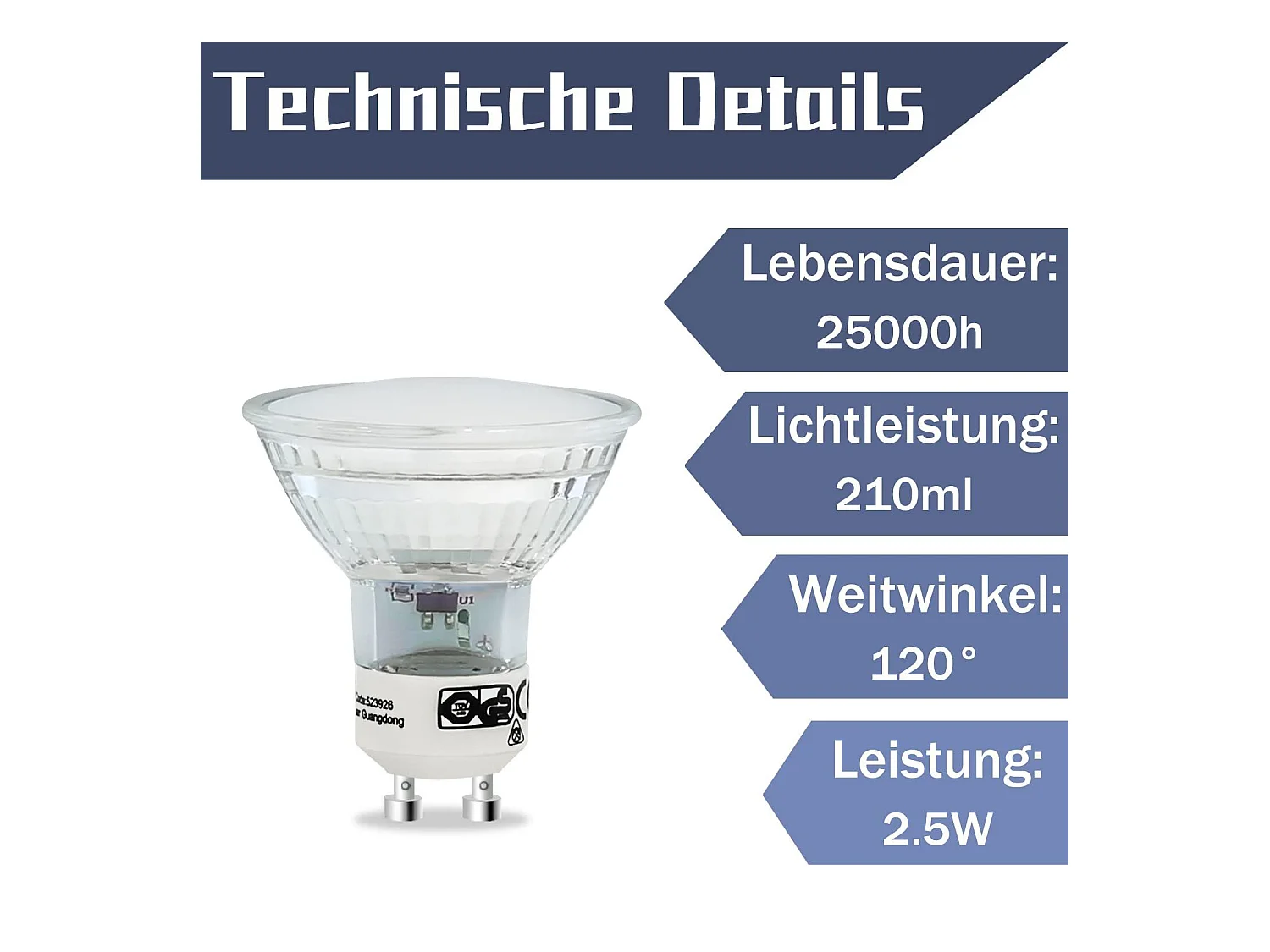 NETTLIFE Lot de 10 ampoules LED GU10 blanc chaud 3W 240LM PAR16 spot encastrable angle de faisceau 120° 3000K pour cuisine plafond mur salon