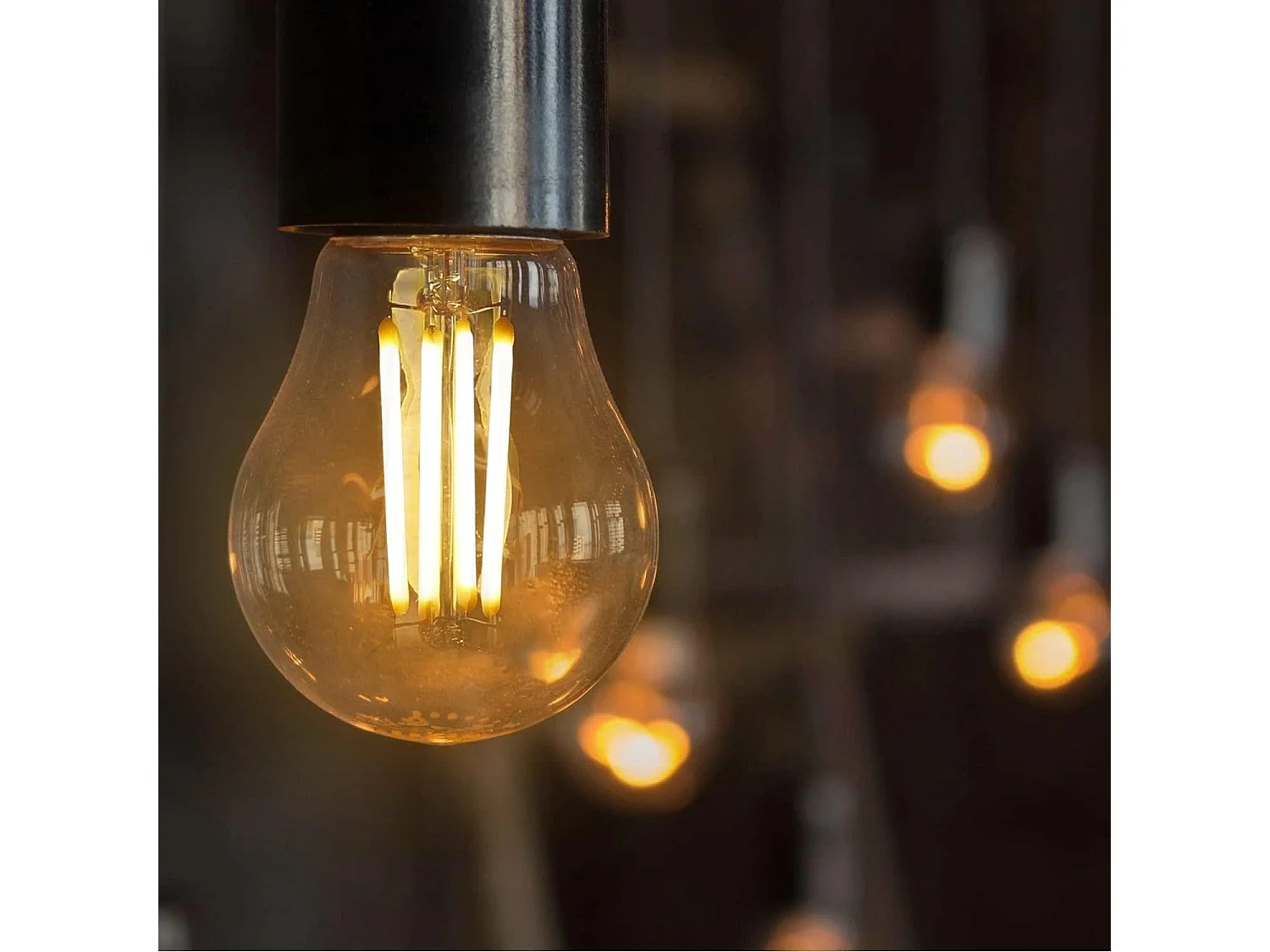 6 E27 LED-Glühbirnen G45 Vintage Retro Glühbirne Warmweiß 2700 K Glühbirnen 4 W