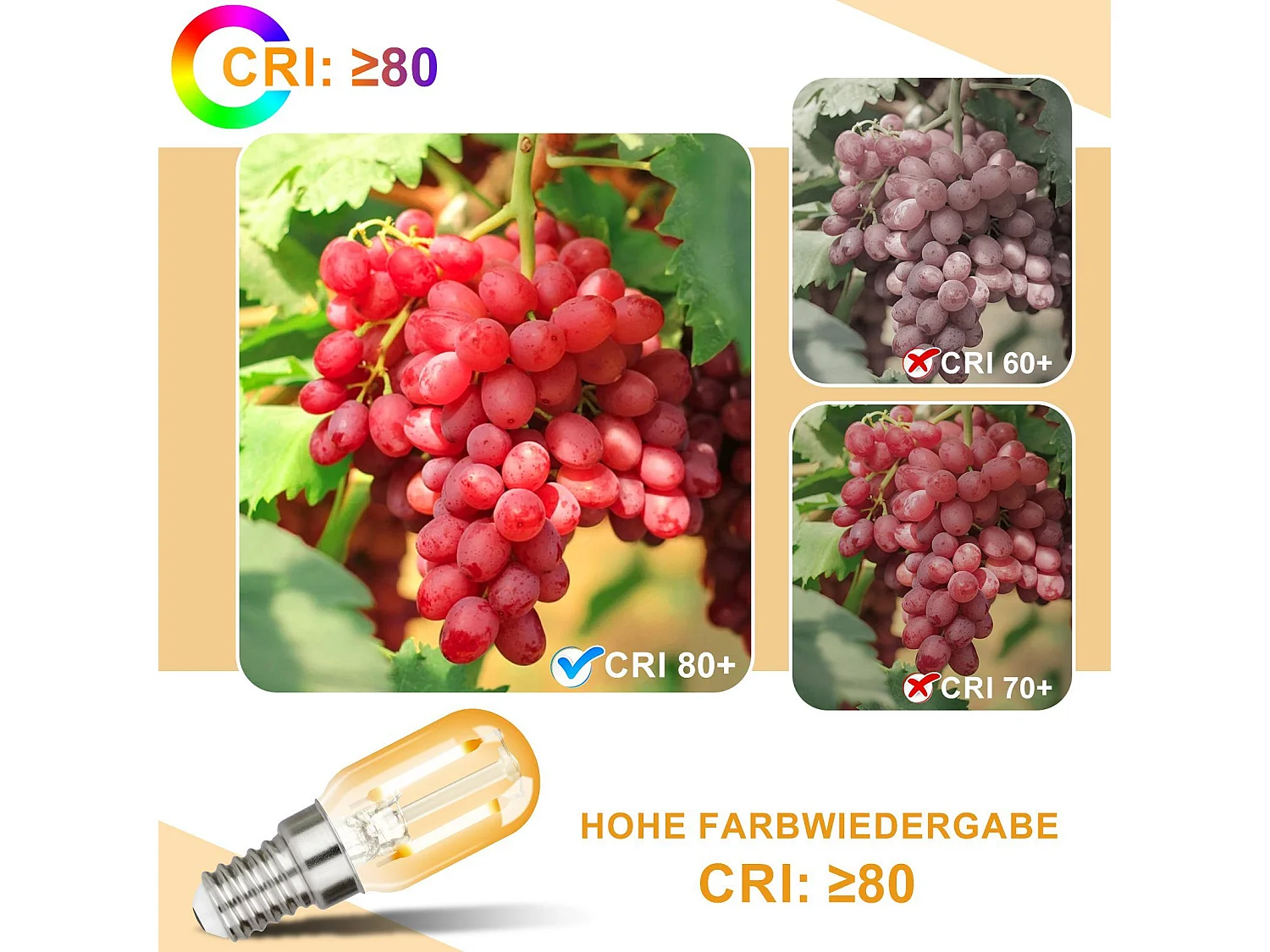 NETTLIFE Lot de 4 ampoules LED E14 blanc chaud lampes vintage T22 2 W rétro Edison à douille 2700 K économie d'énergie lampe de non variable