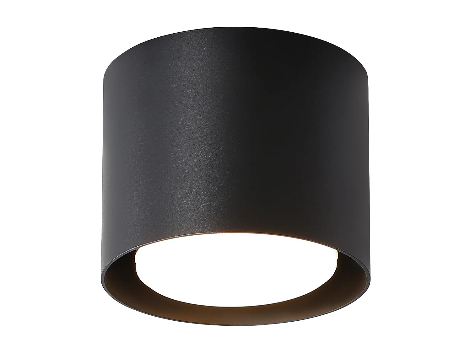 NETTLIFE Plafondspot LED zwart: Ronde uitstekende plafondverlichting, aluminium, 230V, gloeilamp GX53 5W 3000K, voor kamer, gang.