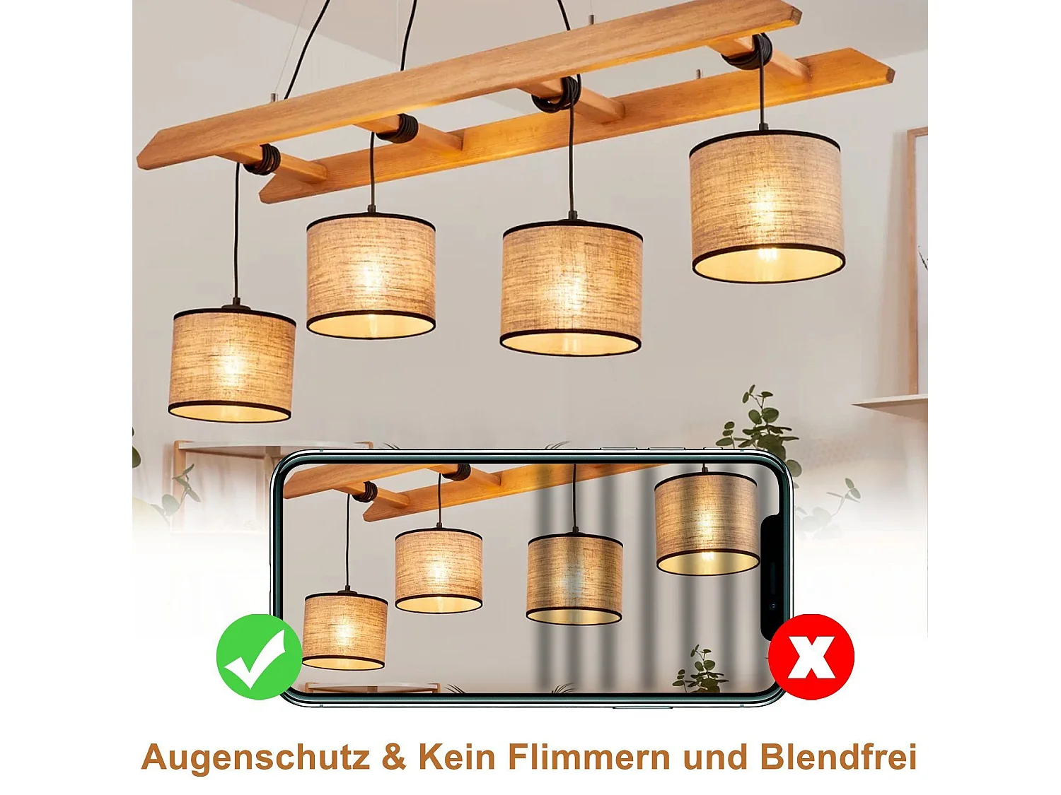 NETTLIFE Set van 4 LED - lampen met E27 - voet, warm wit, vintage, T45, 4W, 2700K, Edison - stijl, energiebesparende glazen lampen.