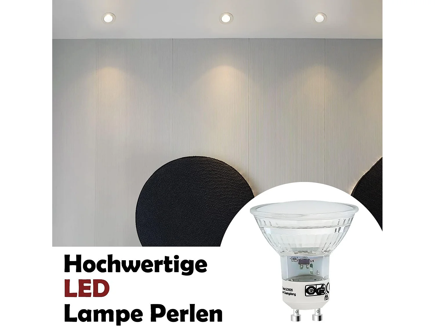 NETTLIFE Lot de 10 Ampoules LED GU10 Blanc Chaud 4W - PAR16 Spot Encastrable Angle de Faisceau 120° Éclairage 3000K Lampe de Cuisine Plafonnier