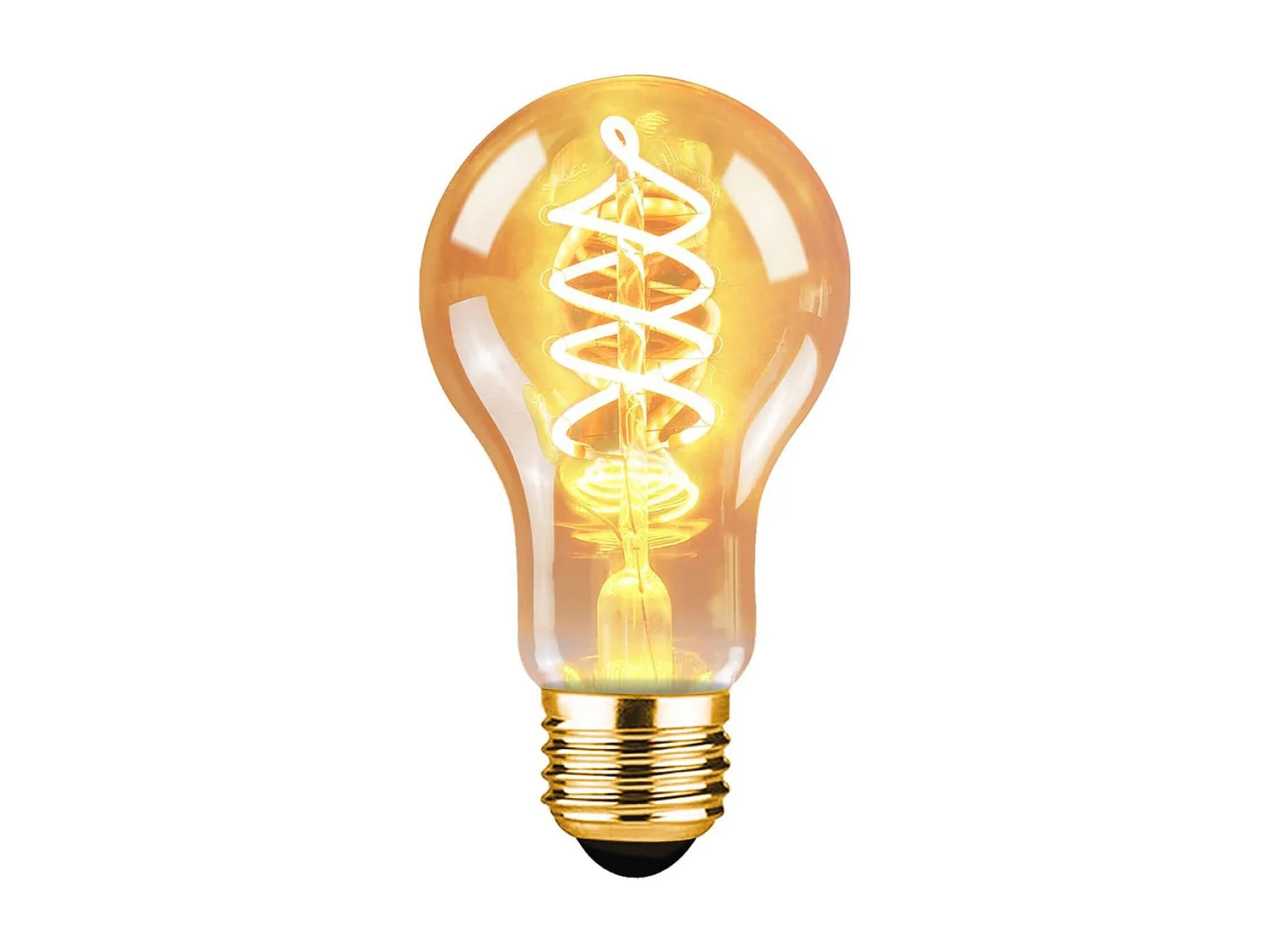 NETTLIFE Juego 1 Bombilla LED Vintage E27, Filamento Blanco Cálido A60 2200K Edison Retro 4W, Iluminación Decorativa, Ahorro Energía