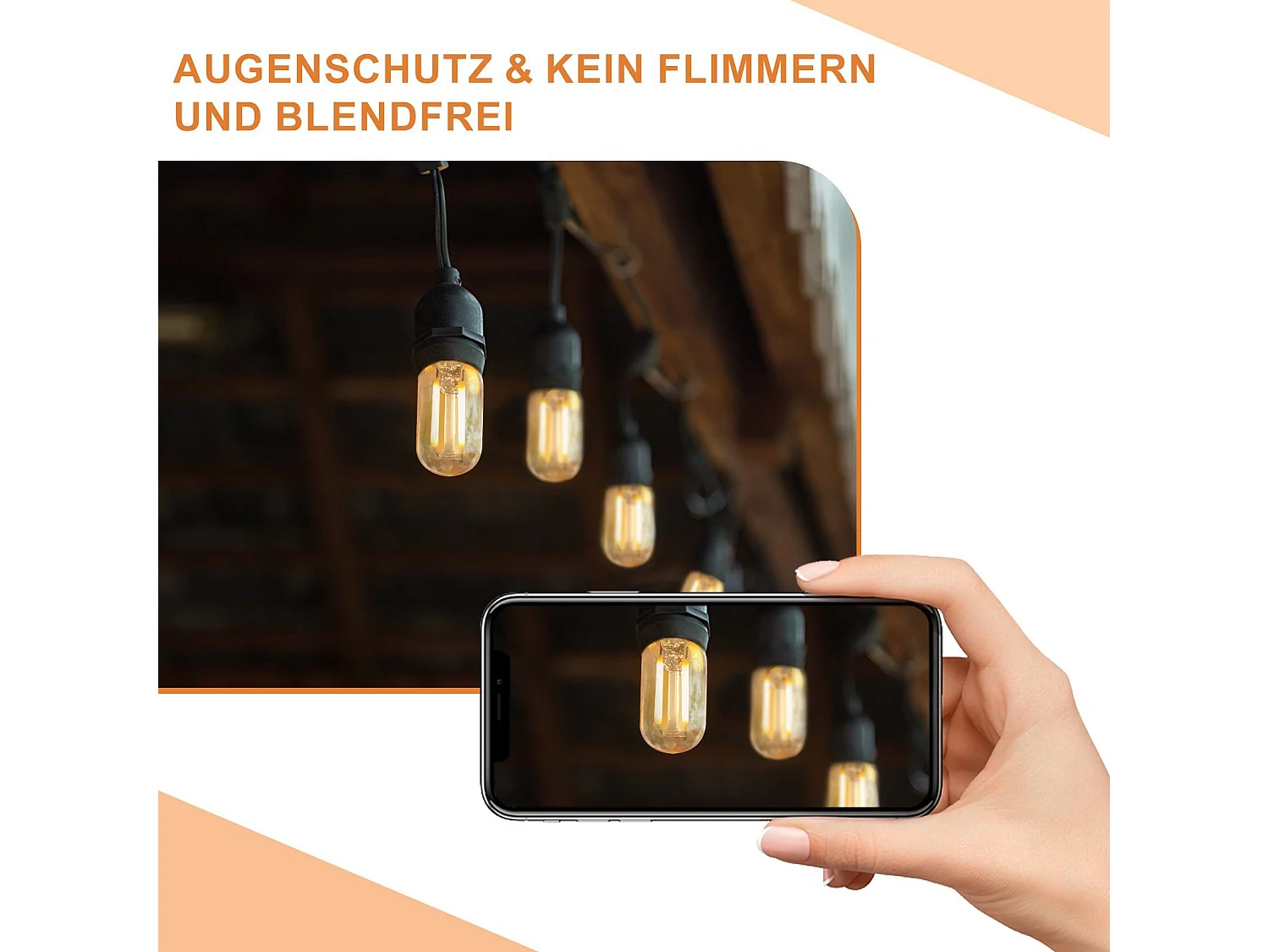 4 E14 LED Lampen Warmweiß Vintage T22 Retro Lampen 2W 2700K passend für Lampenfassungen