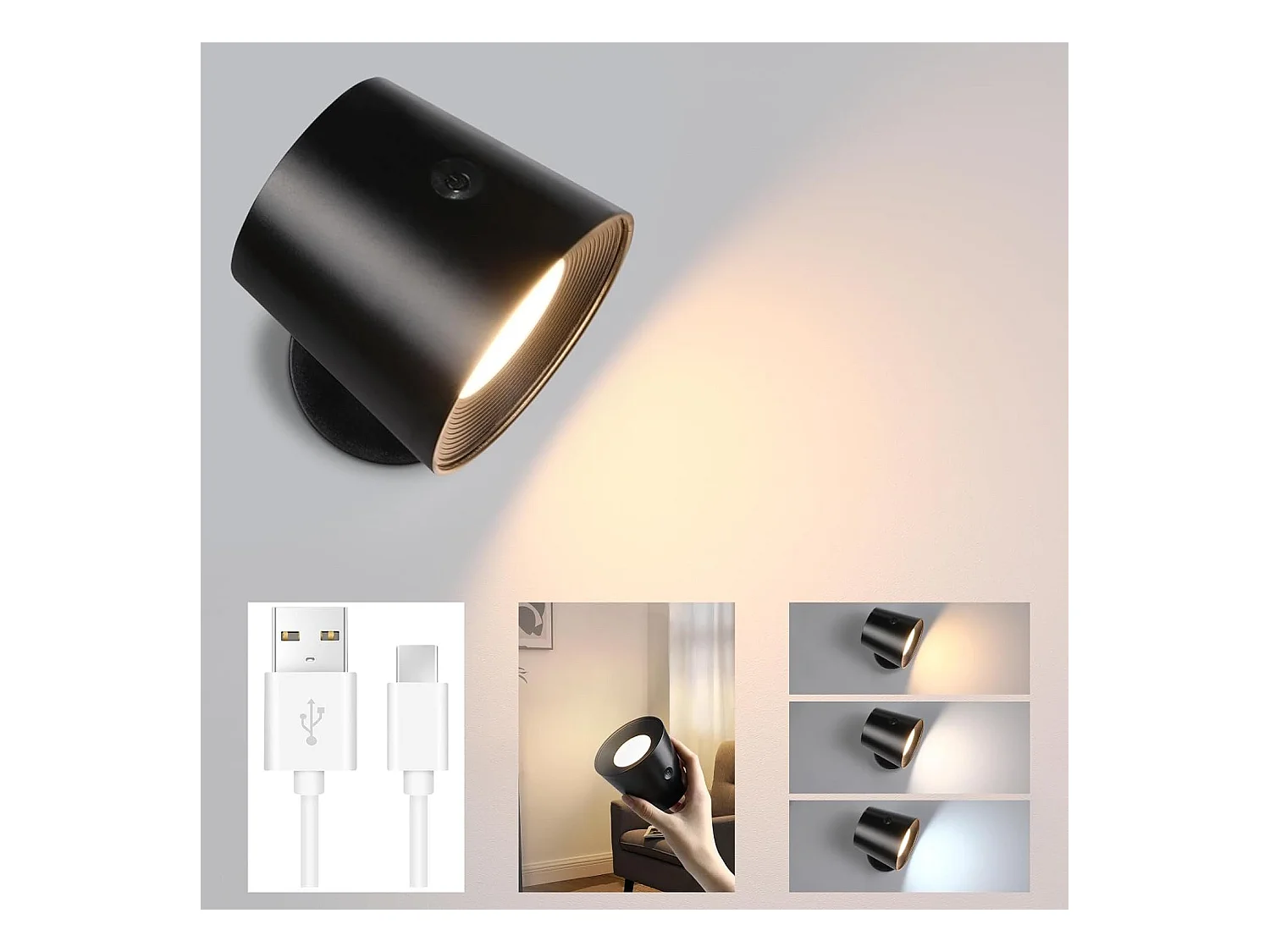 NETTLIFE Wandelplaat voor muur binnen - Metalen kooi, moderne dimbare plafondlamp met 360° draaiende mogelijkheid, zwart ontwerp, gemaakt van metaal.
