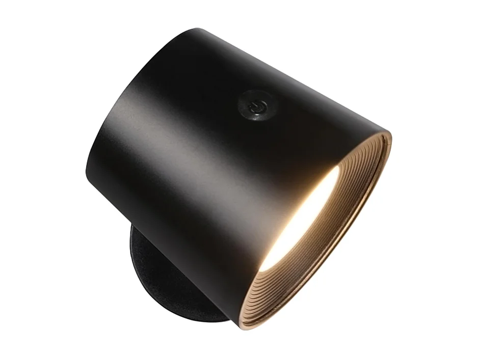 NETTLIFE Applique Murale Intérieur Cage en Métal，Dimmable Moderne 360°orientable Plafonnier en Métal Design Noir