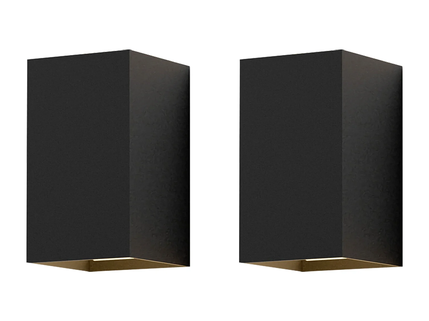 NETTLIFE Lot de 2 Applique murale LED extérieure et l'intérieur :  éclairage mural noir, lampe d'extérieur, mur de maison 5 W IP65 blanc chaud 3000 K