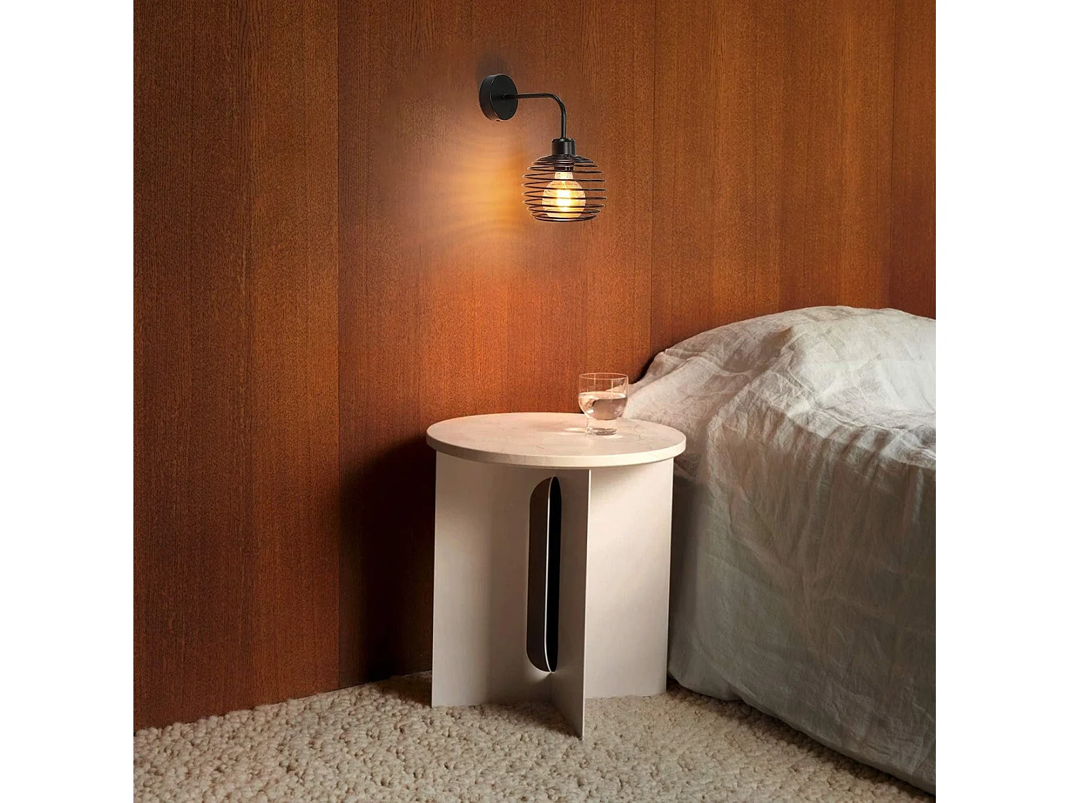 Aplicación para pared NETTLIFE, lámpara de iluminación para pared interior Vintage, lámparas para pasillo retro, negra, E27.