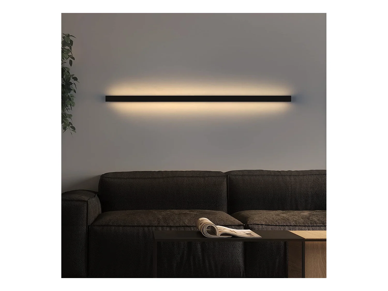 NETTLIFE Applique murale led intérieur - Moderne 80CM 27W couloir up down blanc chaud lampe de couloir lampe