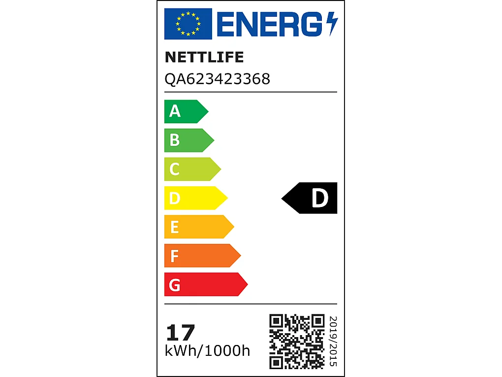 NETTLIFE LED Wandlamp voor binnengebruik: 52 cm, moderne houten ganglamp, Up - en Down - Design, 17W, traplamp, 3000K, warm wit.