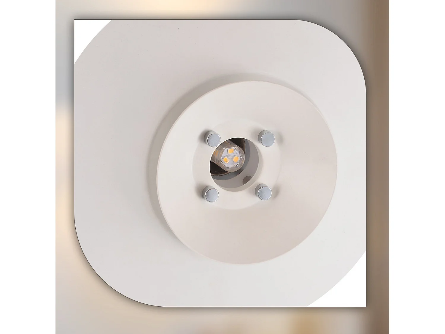 NETTLIFE Applique murale intérieur pour chambre à coucher - Design en métal blanc, créative lampe de couloir G9 Sans ampoule (Max. 25W).