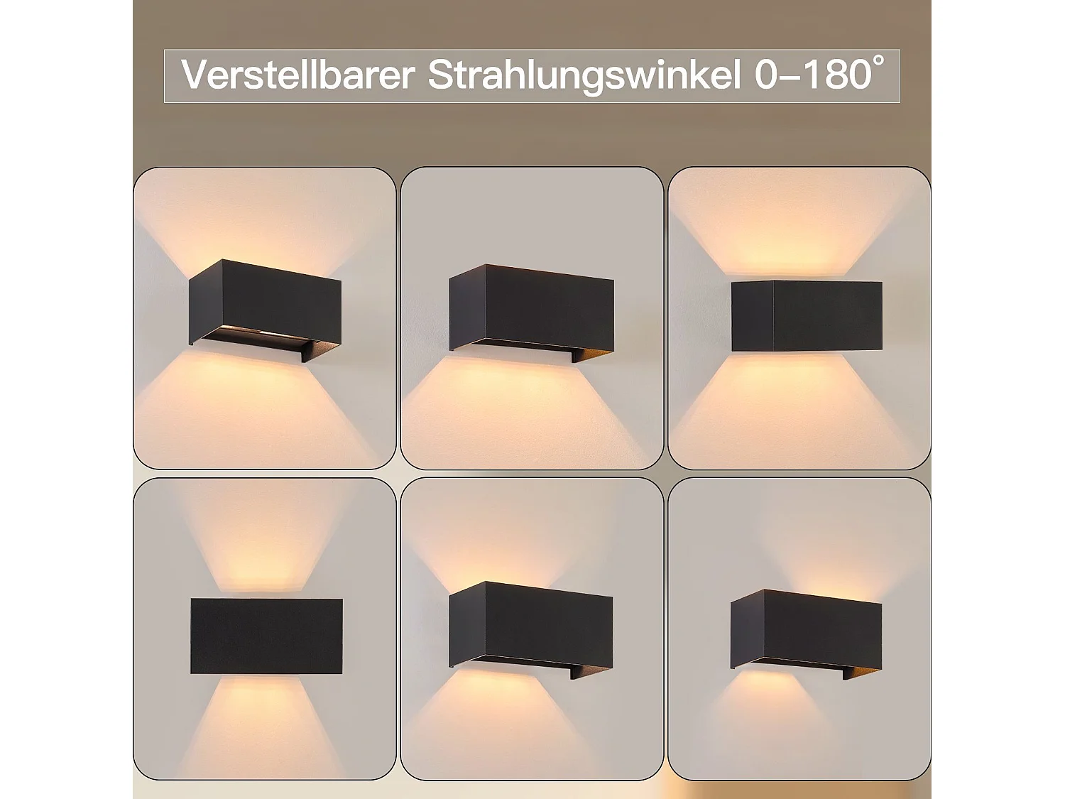 NETTLIFE Lampe Murale LED Noire IP65, Lumière Blanche Chaude Réglable G9, Applique Intérieure/Extérieur pour Salon