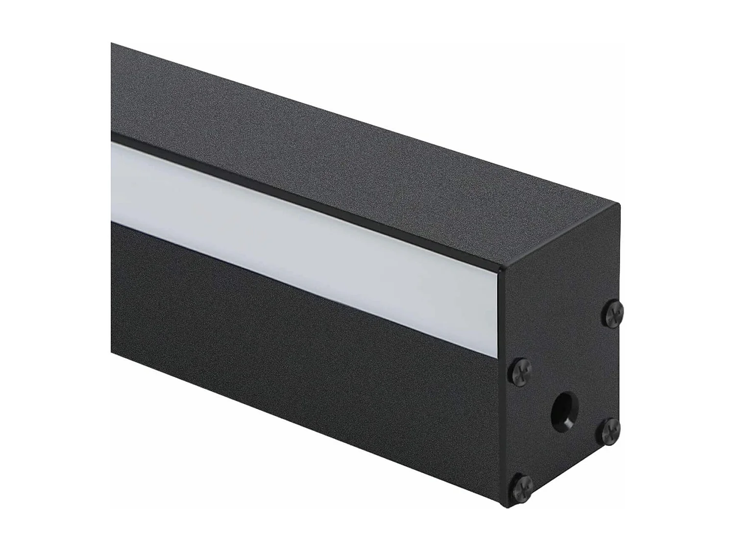 NETTLIFE LED Wandleuchte Innen - Modern 100CM 34W Warmweiß Flur Korridorlampe Wohnzimmerlampe Schwarz Nachttischlampe Wandbeleuchtung