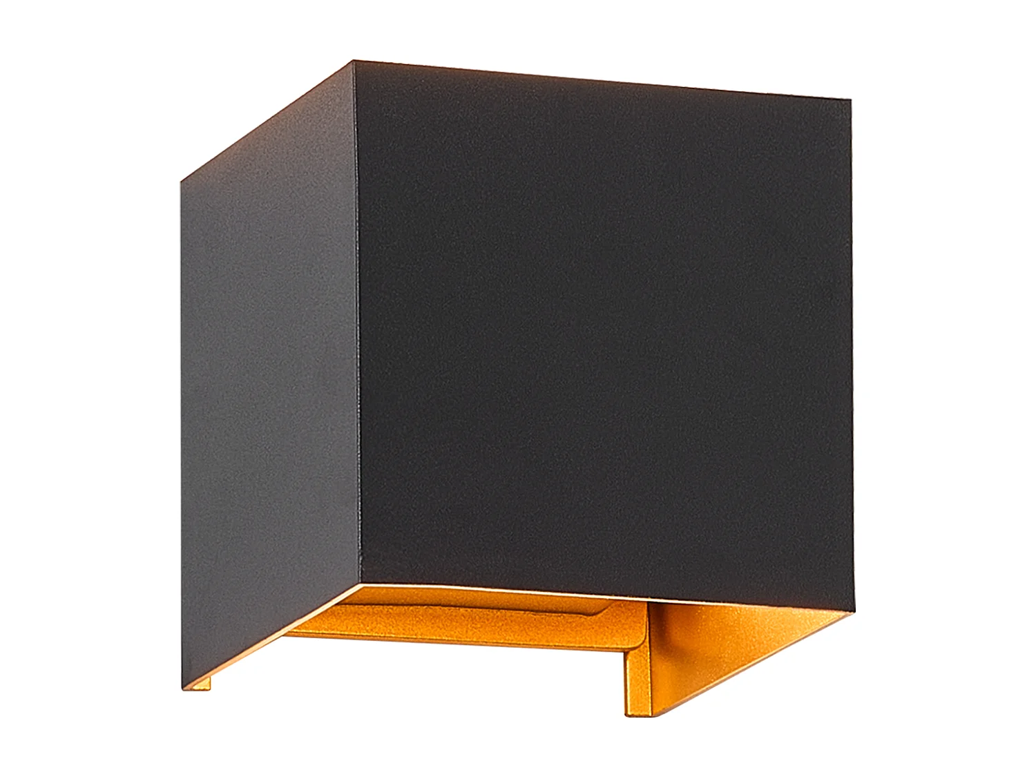 NETTLIFE Applique LED 3W -G9 Lampe Murale Extérieur/Intérieure Noire et Dorée，étanche double faisceau réglable IP65 230V 3000K