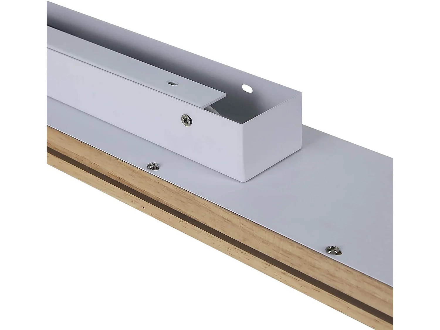 NETTLIFE Wandlamp LED, Wandplaklamp van hout - 16W Ganglamp voor binnen, 100CM, WARM WIT, moderne traplamp.