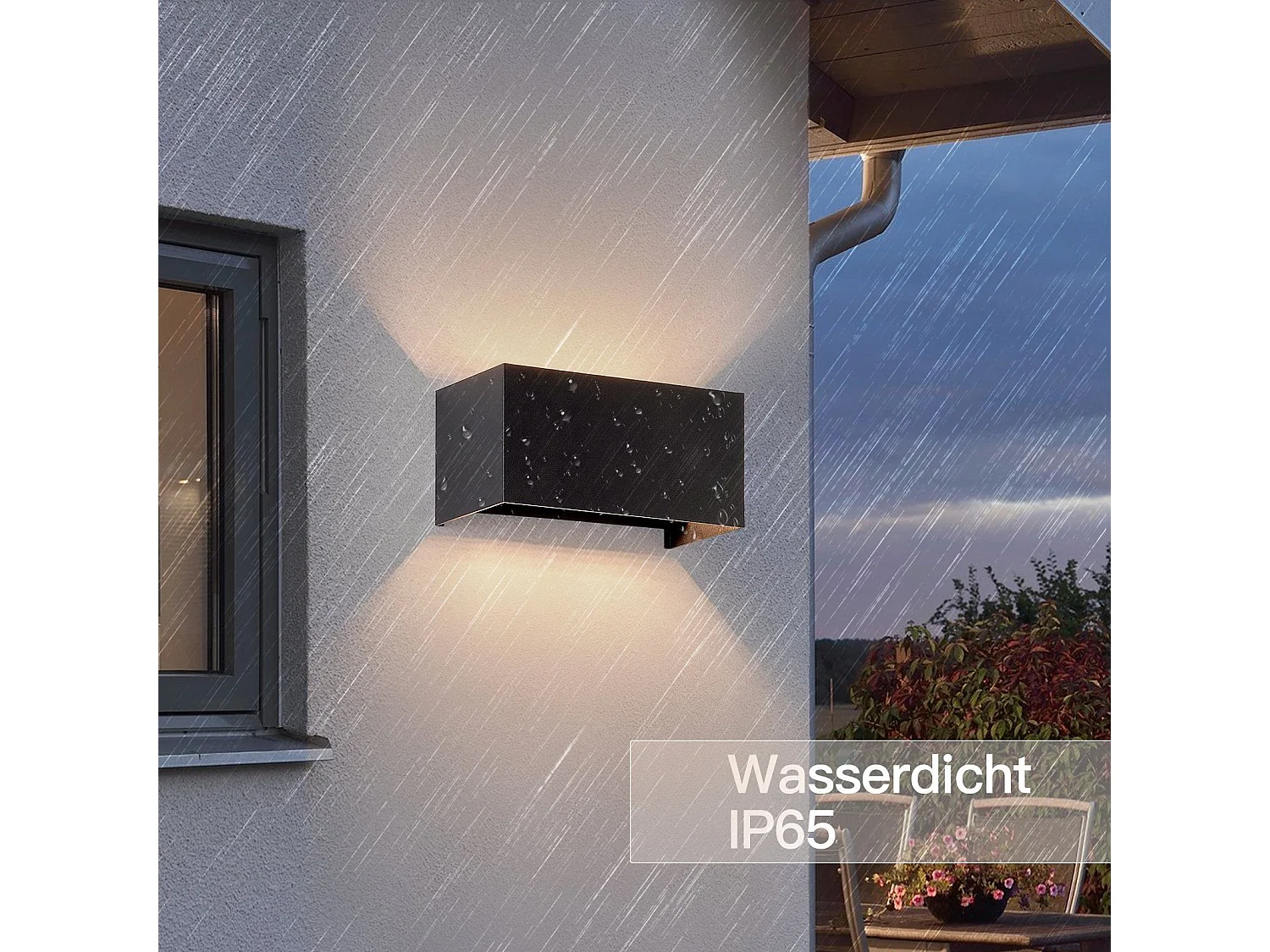 Applique Murale LED Série 2 Lampe D'extérieur Noire Ip65 3000k Blanc Chaud G9