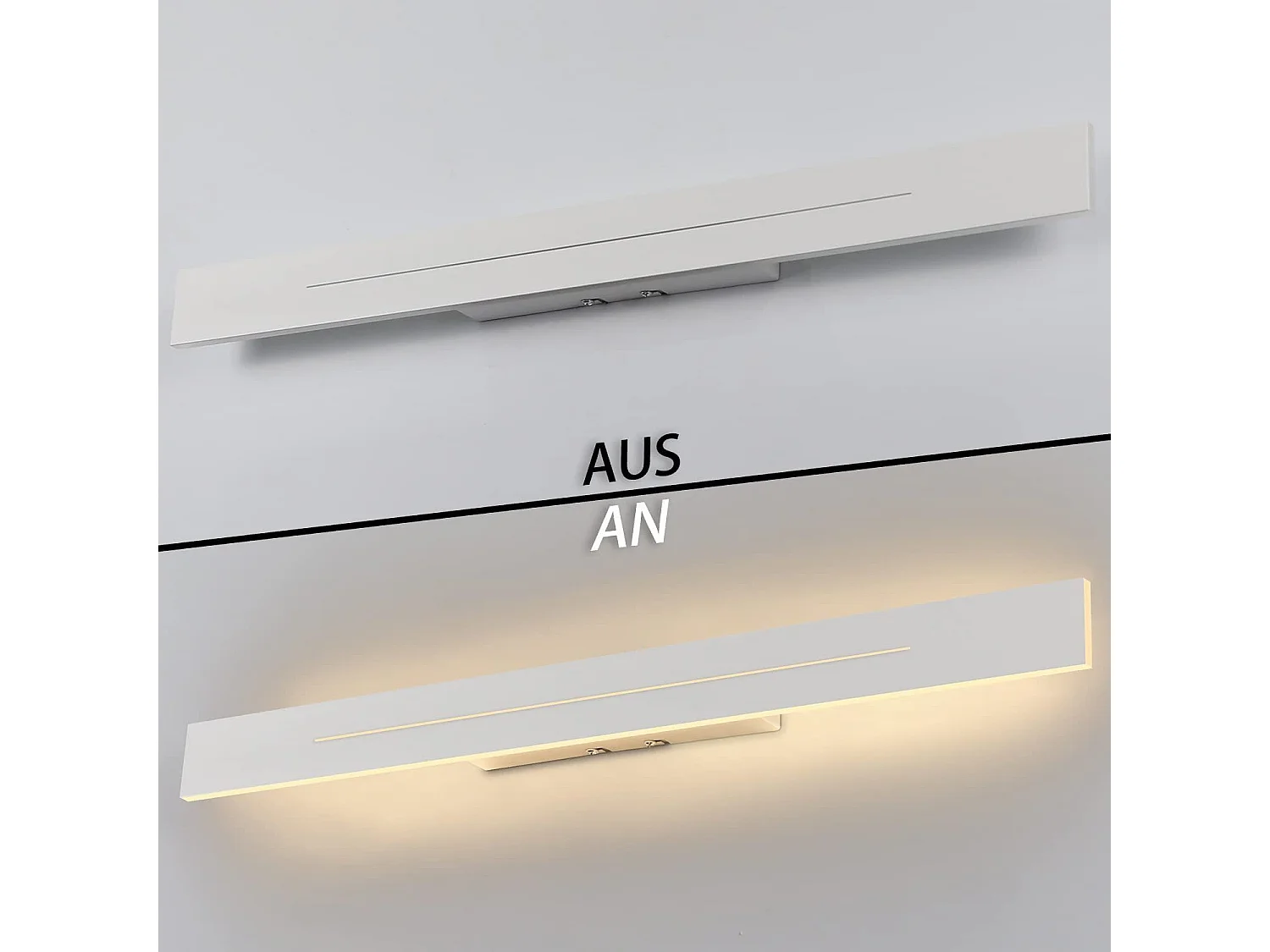 NETTLIFE Applique murale LED Intérieur - Lampe de couloir Moderne 60CM Lampe de salon 20W Lampe de couloir Chambr Blanc