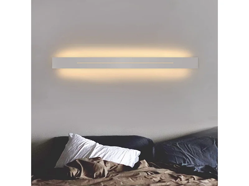 NETTLIFE Applique murale LED Intérieur - Lampe de couloir Moderne 60CM Lampe de salon 20W Lampe de couloir Chambr Blanc