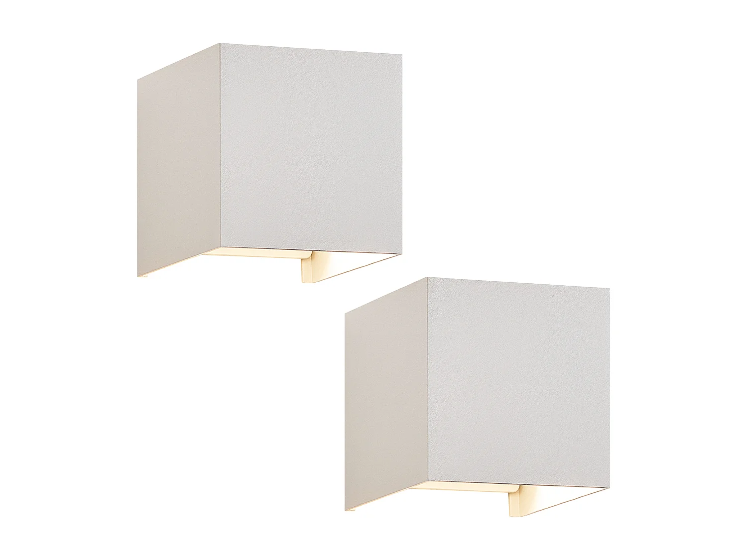 NETTLIFE Set de 2 Lampes Murales LED Ext, Blanc Chaud IP65, pour Maison, Chambre à Coucher, Cage d’Escalier