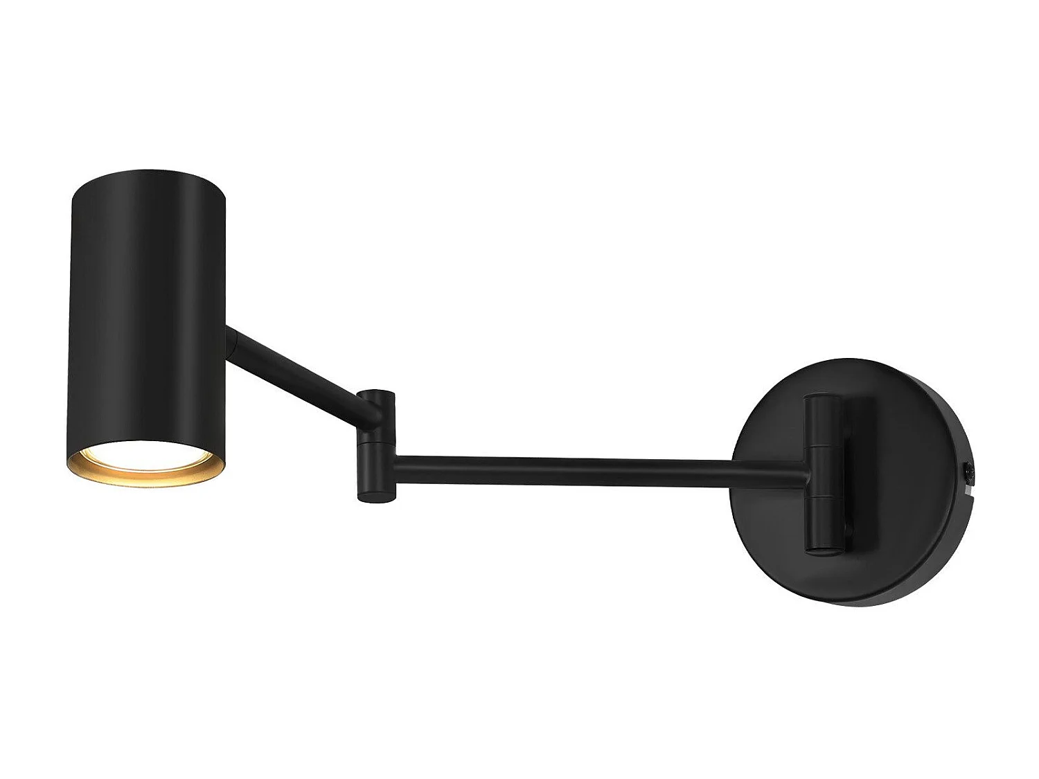 NETTLIFE Zwart binnenwandafdekstuk - Vintage slaapkamerwandafdekstuk GU10 - Zonder gloeilamp